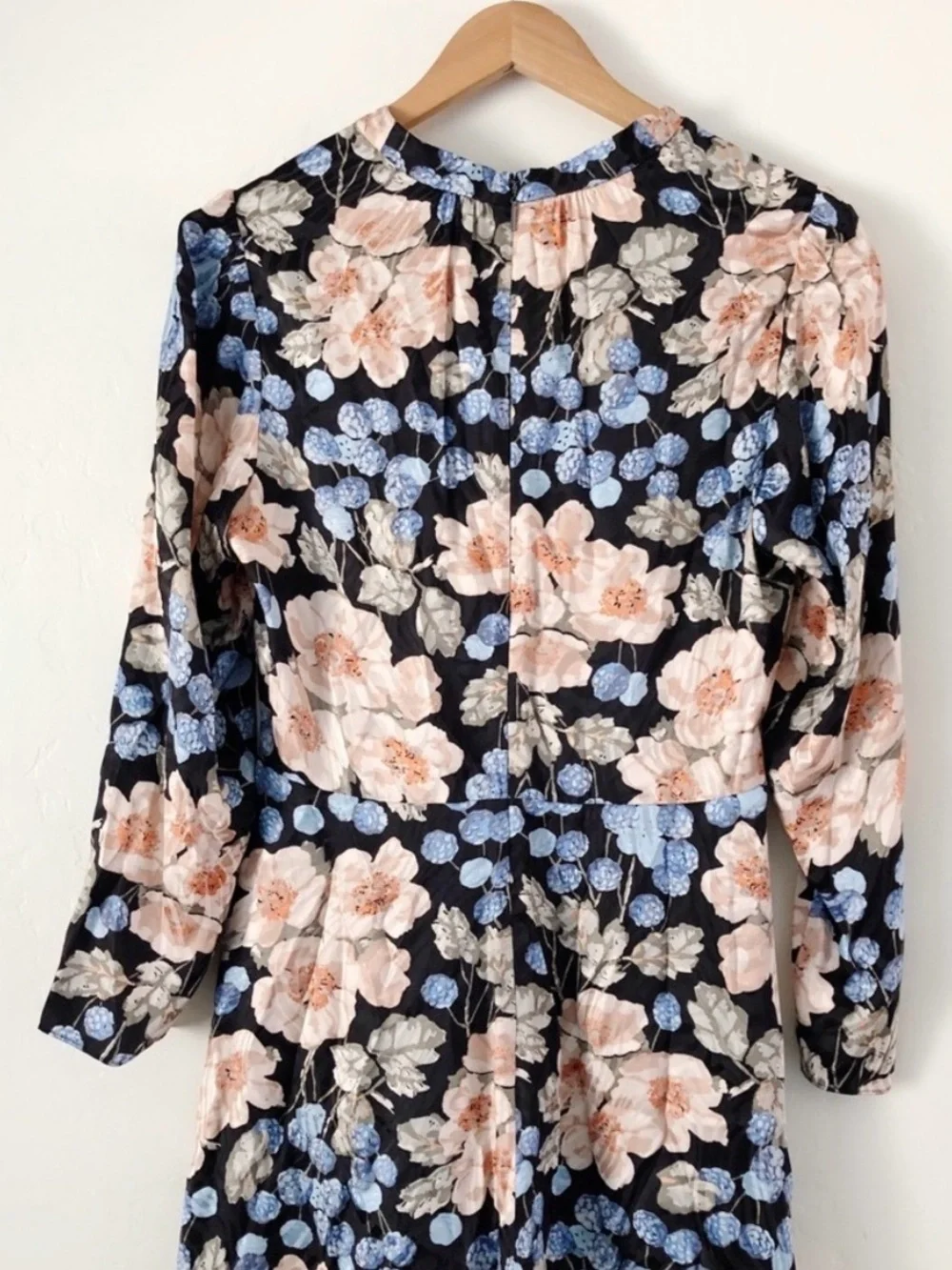 Rebecca Taylor Rose Long Sleeve Mini Dress